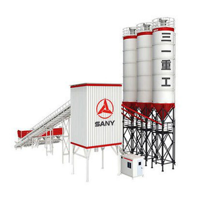HZS120F8 120M3/H CONCRETE BATCHING PLANT  Theoretical productivity : 120m3/h  Aggregate capacity : 4X17 m3 Silo capacity : 4X200t